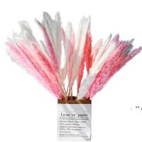 Wholesale Reed Small Decorative Dried Flowers Romantic Branch Reeds Cafe Decorate Home Party Wedding Supplies White Pink EWD9706