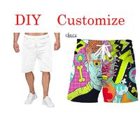 Wholesale CLOOCL We Accept Dear Customer Design Shorts Anime Star Singer Pattern DIY Streetwear Men Women D Print Beach
