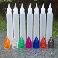 Wholesale 15ml ml Empty Oil Bottle Plastic Dropper Tank with Long and Thin Tips Child Proof Caps E Liquid Needle Bottle DHL Free