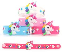 Wholesale Baby Charm Bracelets Jewelry Child Girl Boy Cartoon PVC Sports Bracelet Soft Epoxy Wristband Birthday Party