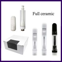 Wholesale Full Ceramic Vape Cartridge atomizer Lead Free Disposable Pen E Cigarettes Carts Packaging ML ML ML Thick Oil Atomzier