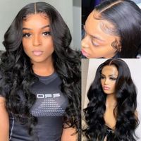 Wholesale Lace Wigs Body Wave Closure Wig Human Hair Pre Plucked HD Transparent Frontal Remy Brazilian Wavy Front