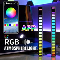 Wholesale yd001 gadgets Wireless Rhythm Light RGB Voice Control Music Lamp LED Computer Car Atmosphere Pickup Lights with package pack by yourself