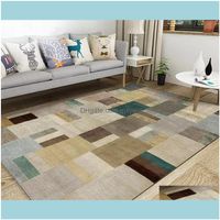 Wholesale Wallpapers Décor Home Gardenwallpapers D Floor Wallpaper Abstract Geometry Square Living Room Carpet Style Picture Drop Delivery Wz