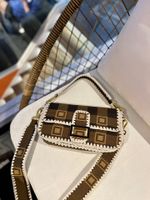 Wholesale 2021 Hand knitted lace Shoulder Bags high quality nylon Handbags Bestselling Designer Luxury wallet women Crossbody bag Hobo purses baguette