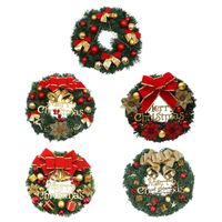 Wholesale Decorative Flowers Wreaths Artificial Christmas Wreath Standard Accessories Colorful Window Wreath Of Beautiful Window For Vents