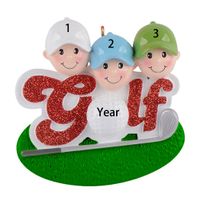 Wholesale Personalized Golfer Boy Christmas Tree Ornament Heads Man Golf Player with Cap Profession Member Hobby Caddy Amateurs Keepsake Gift Present for Golfer Friends