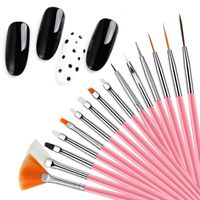Wholesale Nail Art Kits Hook Line Dotting Drawing Pen Polish Makeup Brushes Manicure Tool