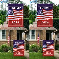 Wholesale 2024 Trump General Election Banner Flags Presidential US Campaign For Garden Flag Make America Great Again Banners cm cda Q2