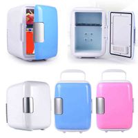 Wholesale 4L Mini Fridge Travel Refrigerator Portable V AC DC Powered Cool Heat Cooler and Warmer Home Office Freezer Car Skincare