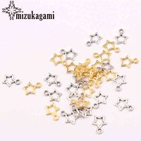 Wholesale 20pcs mm Vintage Zinc Alloy Gold Stars Charms Pendants DIY Necklaces Bracelets Jewelry Accessories