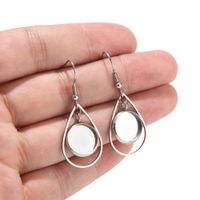 Wholesale 10pcs Teardrop Stainless Steel Earrings Bases Settings Earring Blank DIY Earring Kits mm Bezel Earring Tray