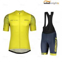 Wholesale Mens Cycling Clothes scott rc Team Short Sleeve Jersey Summer Ropa Ciclismo Road Bike Clothes Shorts Gel1