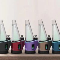 Wholesale Portable Delta dabs E cigarette Kits Dab rig Electronic nail wax dry herb Vaporizer pen With LED light and digital display vape Device Water Pipe