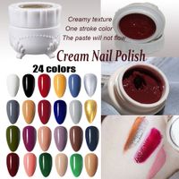 Wholesale Solid Nail Polish Cream Nails Polish UV Gel Painted Varnish gel Adhesive Resin Bright
