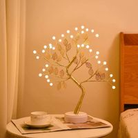 Wholesale Led Fairy Night Light Christmas Tree Battery USB Operated Bedside Study Lamp For Room Desk Holiday Lighting Decor