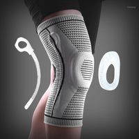 Wholesale Outdoor Gadgets Knee Pads For Sport Support Kneepad Kneecap Silicone Spring Patella Protector Running Volleyball