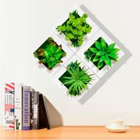 Wholesale Decorative Flowers Wreaths Creative D Po Frame Wall Hanging Simulation Succulents Fake Decoration For Home Living Room Decor