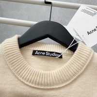 Wholesale Sweater FW Acne Studio Smiley Striped Casual Fashion Knitted Round Neck Pullover Casual Long Sleeves designer