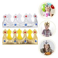 Wholesale Party Decoration Kids King Crowns Dancing Performance Props Role Play Decor