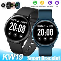 Wholesale KW19 Smart watch Band Women Heart rate monitor Waterproof wristbands Men Sport Watches Fitness Tracker For Android Phones