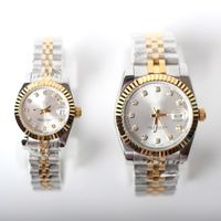 Wholesale 2021 luxury mm men s women s watch sapphire mirror automatic mechanical diamond luminous convex calendar Couple models
