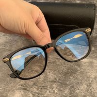 Wholesale 70 OFF Factory Promotion Crosin super light large glasses silver personalized legs men s and women s myopia frames