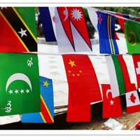 Wholesale 50 Countries Flags cm International Flags Bunting Banner for Party Decorations Olympics Grand Opening Bar Sports Clubs NHD6760