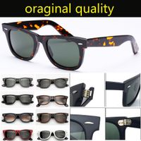Wholesale Top quality classic mm mm size Sunglasses Men Women Acetate Frame Real Glass Lenses male Sun Glasses Oculos De Sol