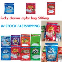 Wholesale 8 types Lucky Charmz mylar bag packaging zipper resealable edibles Bags Stand up pouch Cookies pacakging E CIG CASE ACCESSORIES