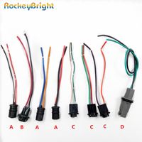 Wholesale Rockeybright T10 W5W LED Bulb Holder Socket Cable Interior Lamp Adapter Wire Harness Connector Emergency Lights