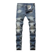 Wholesale Elastic Casual Straight Slim Cotton Good Quality Denim Jeans Men Brand Simple For Male Men s