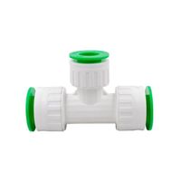 Wholesale T Shape Way Faucets Showers Cartridges Filters PPR Quick Connector Manifold Hose Adapter Sp litter Tap Water Pipe Fitting