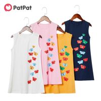 Wholesale Girl s Dresses PatPat Summer Pc Kid Girl Elegant Short sleeve Cotton Tank Dress