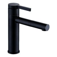 Wholesale Single Hole Basin Faucet Household And Cold Ceramic Spool Black White Paint Baking Bathroom Sink Faucets