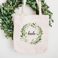 Wholesale Shopping Bags Personalized Flower Print Bride Gift Bag Ideal Wedding Or Hen Party Bachelorette Part