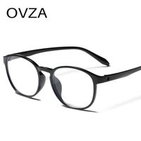 Wholesale OVZA Computer Blue Blocking Glasses for Women New Ultra light TR90 Transparent Optical Glasses Frame Men Anti Fatigue S8055