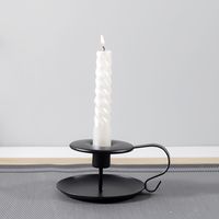 Wholesale Candelabrum Retro Iron Taper Candle Holder Candlestick Stand Candlelight Dinner Decoration