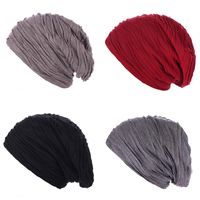 Wholesale Spring Summer Casual Hats For Women Slouchy Men Unisex Thin Hat Solid Color Skullies Beanies Teenager Hip Hop Snap Cap Bonnet