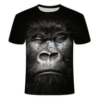Wholesale 3d Animal Tshirt Funny Monkey Gorilla Shirt Unisex Short Sleeve Alternative Hip Hop Harajuku Streetwear T Shirt Men Summer Tops