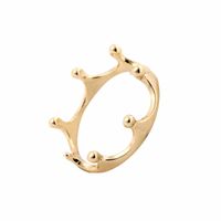Wholesale Factory Price Fashion Crown Ring k Gold Silver Rose Plated Wedding Gifts Happiness Friendship Rings for Women Can Mix Color Efr023