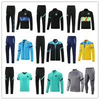 Wholesale 21 Mens Napoli Soccer TrackSuit football Hoodie jacket SSC Naples Hommes training wear Formation tuta Chandal Squitude Jogging