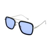 Wholesale The New Style Tony Stark Classic Indoor And Outdoor Fashion Sky Blue Sunglass For Men