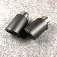 Wholesale Real Matte Carbon Fiber For Universal Akrapovic Exhaust Muffler Tips Auto Car Cover Styling PC