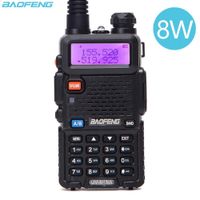 Wholesale BaoFeng UV R Two Way Radio Real W KM CH Dual Band VHF MHz UHF MHz Amateur Ham Portable Walkie Talkie