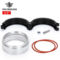 Wholesale PQY Exhaust V band Clamp w Flange System Assenbly Anodized Clamp For quot OD Turbo Dump Pipe PQY VCE04