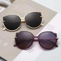 Wholesale Sunglasses Women s summer sunscreen glasses men s anti ultraviolet round face big net red small