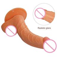 Wholesale Nxy Dildos Moss Curved Upturned Penis Can Be Matched with Women s Masturbation Massage Stick and Silicone Inverted Products