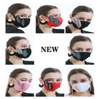 Wholesale Leaf cloth sticker ice silk mask adult pink summer Refreshing three dimensional washable individual package masks size cm