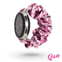 Wholesale Watch Bands Pink Summer Floral Samsung Band mm mm Elastic Scrunchies Woman Charm Scrunchie Bracelet Stretch Strap